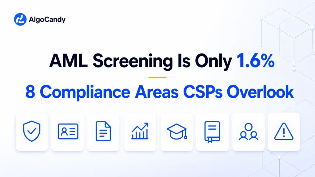 AML Screening Is Only 1.6%: 8 Compliance Areas CSPs Overlook