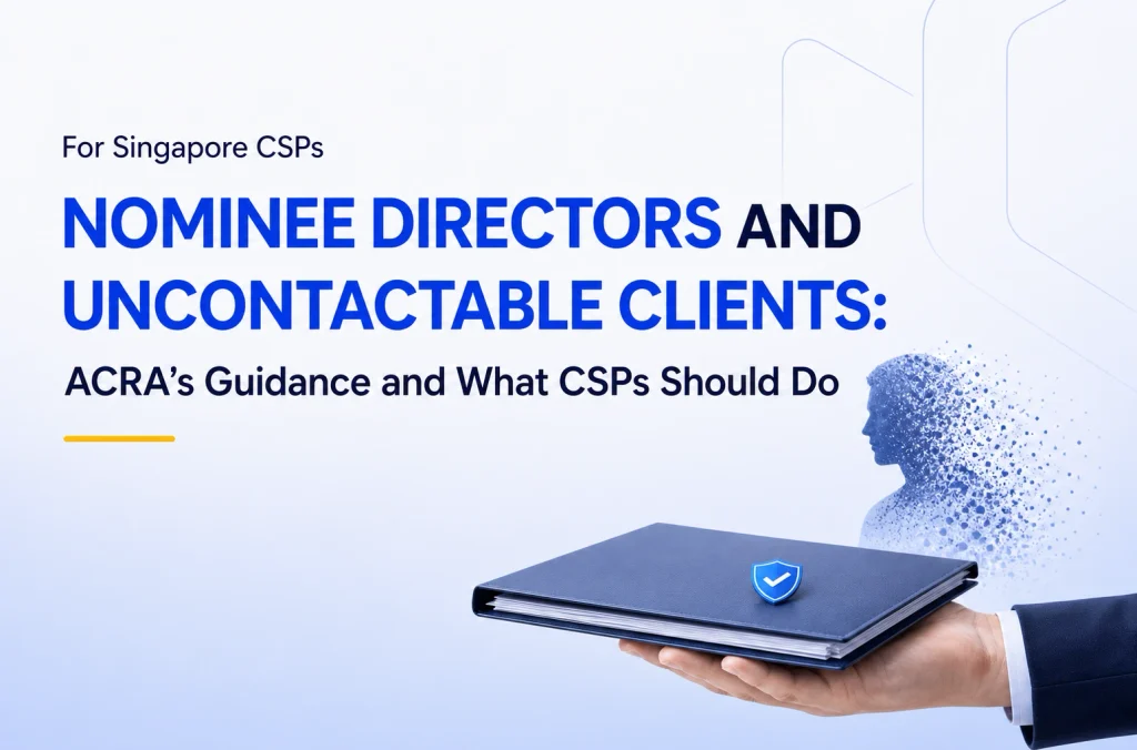 Nominee Directors and Uncontactable Clients: ACRA’s Guidance and What CSPs Should Do
